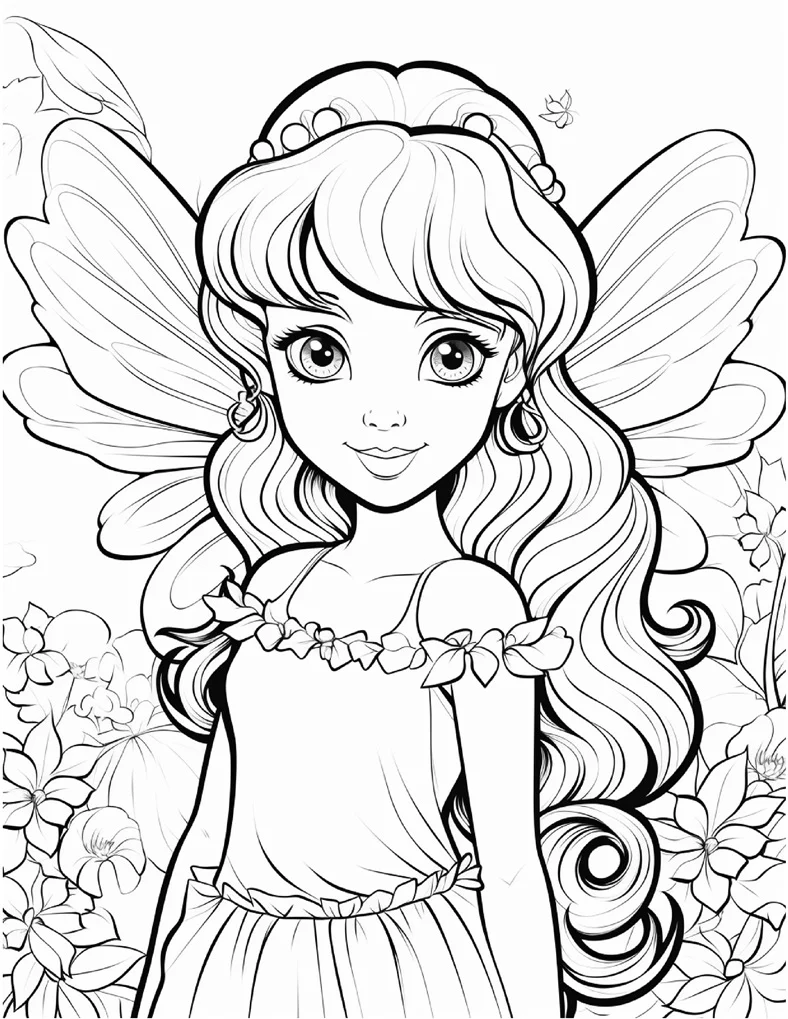 Desenhos de Fadas para colorir 61