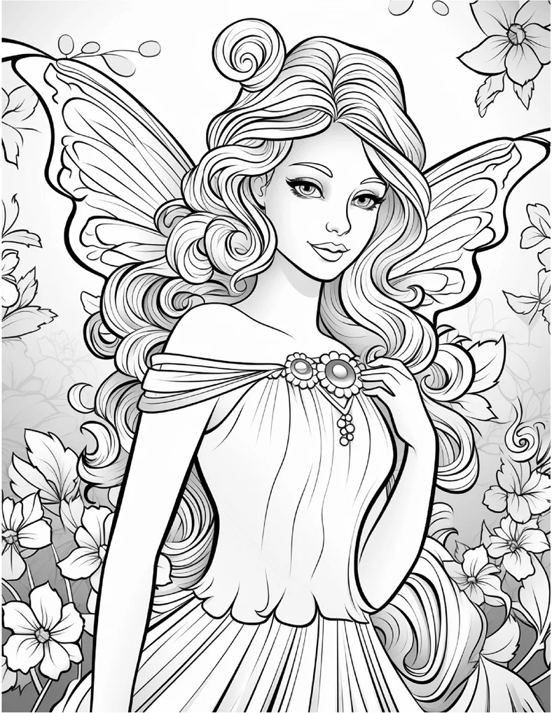 Desenhos de Fadas para colorir 63