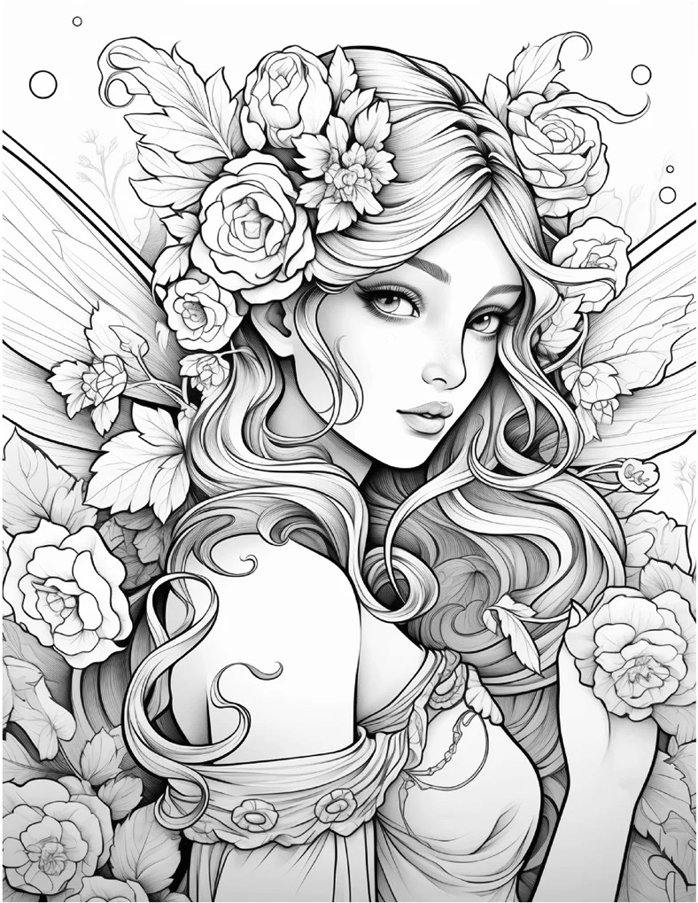 Desenhos de Fadas para colorir 65