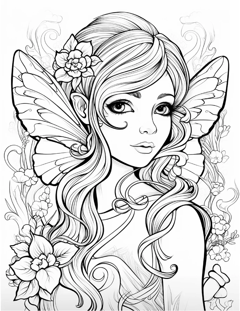 Desenhos de Fadas para colorir 67
