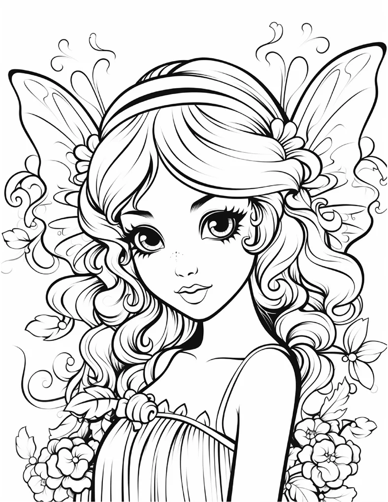 Desenhos de Fadas para colorir 68