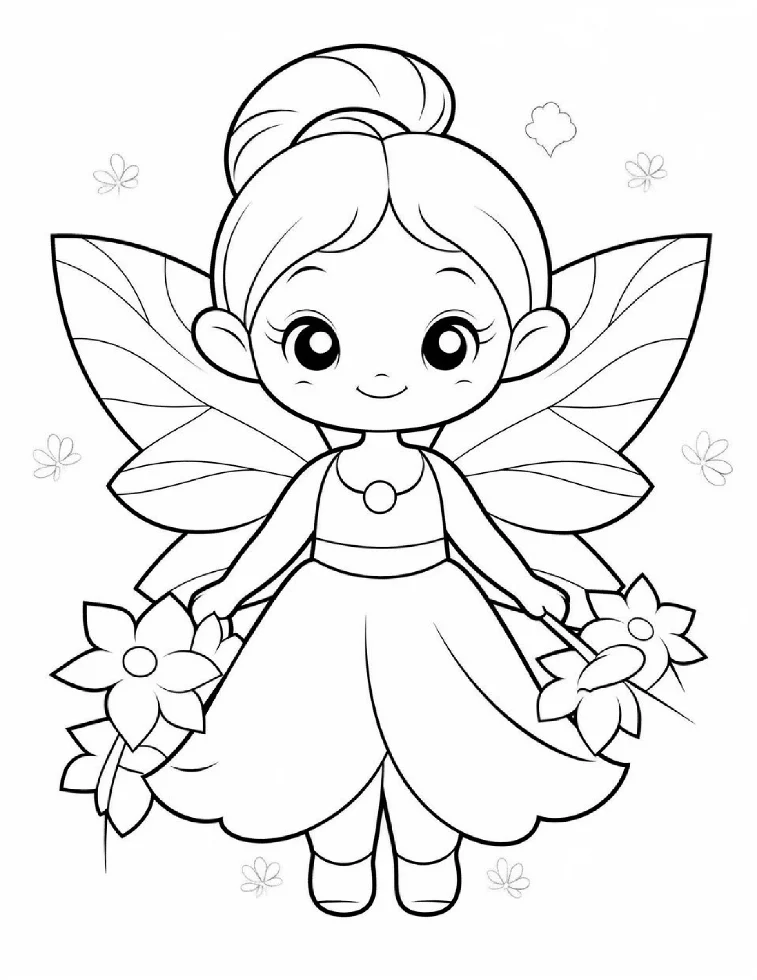 Desenhos de Fadas para colorir 7