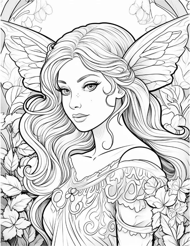 Desenhos de Fadas para colorir 77