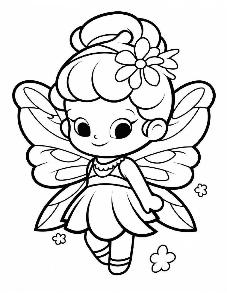 Desenhos de Fadas para colorir 8