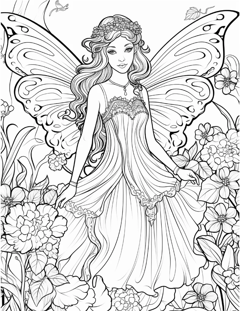 Desenhos de Fadas para colorir 80