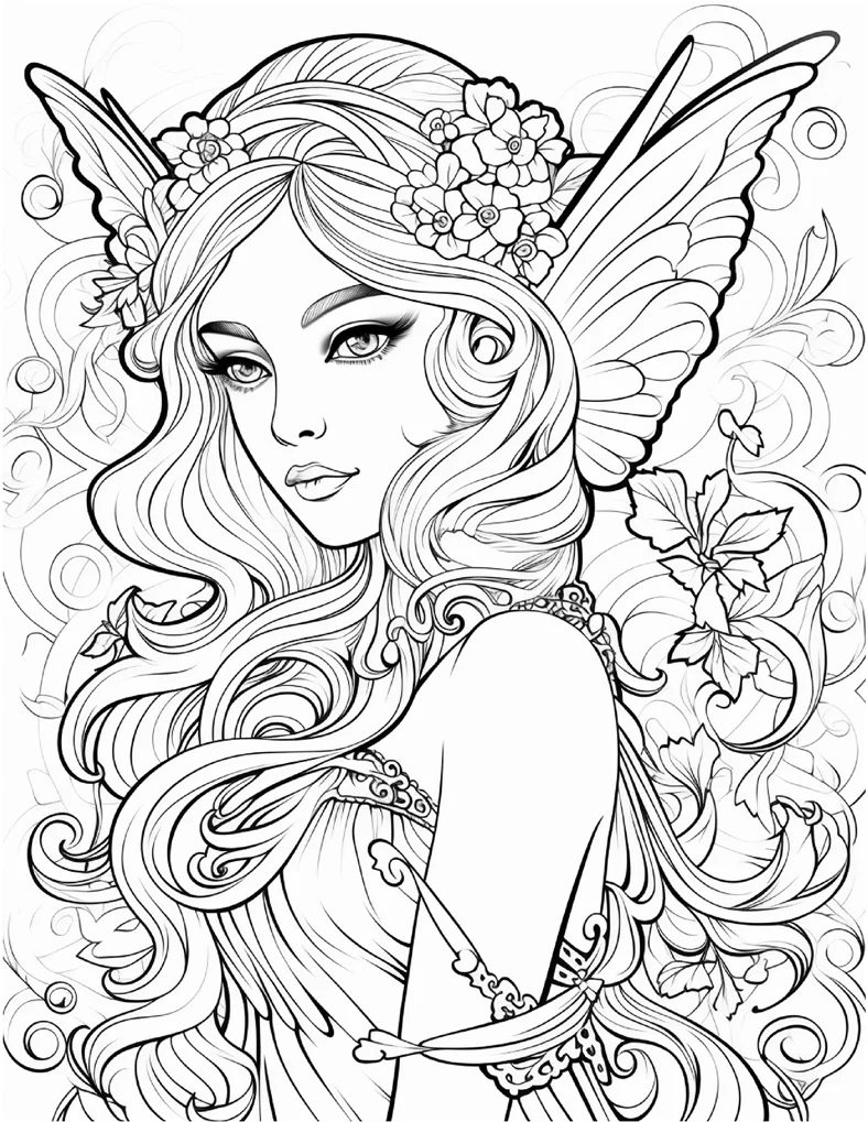 Desenhos de Fadas para colorir 82