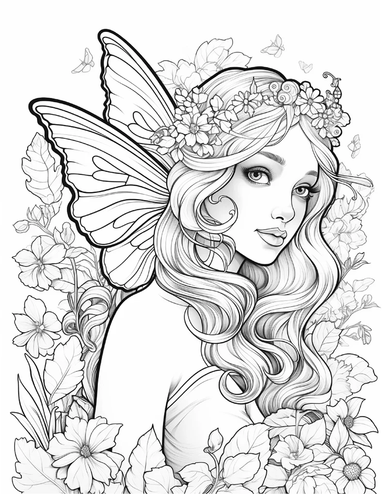 Desenhos de Fadas para colorir 83