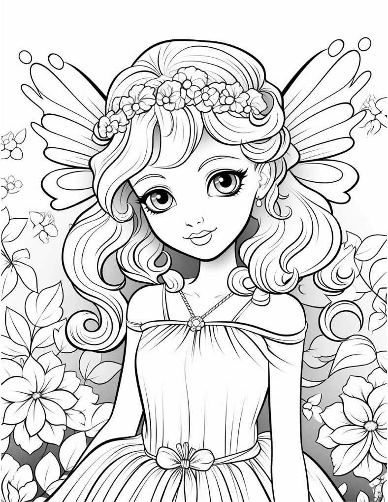 Desenhos de Fadas para colorir 84