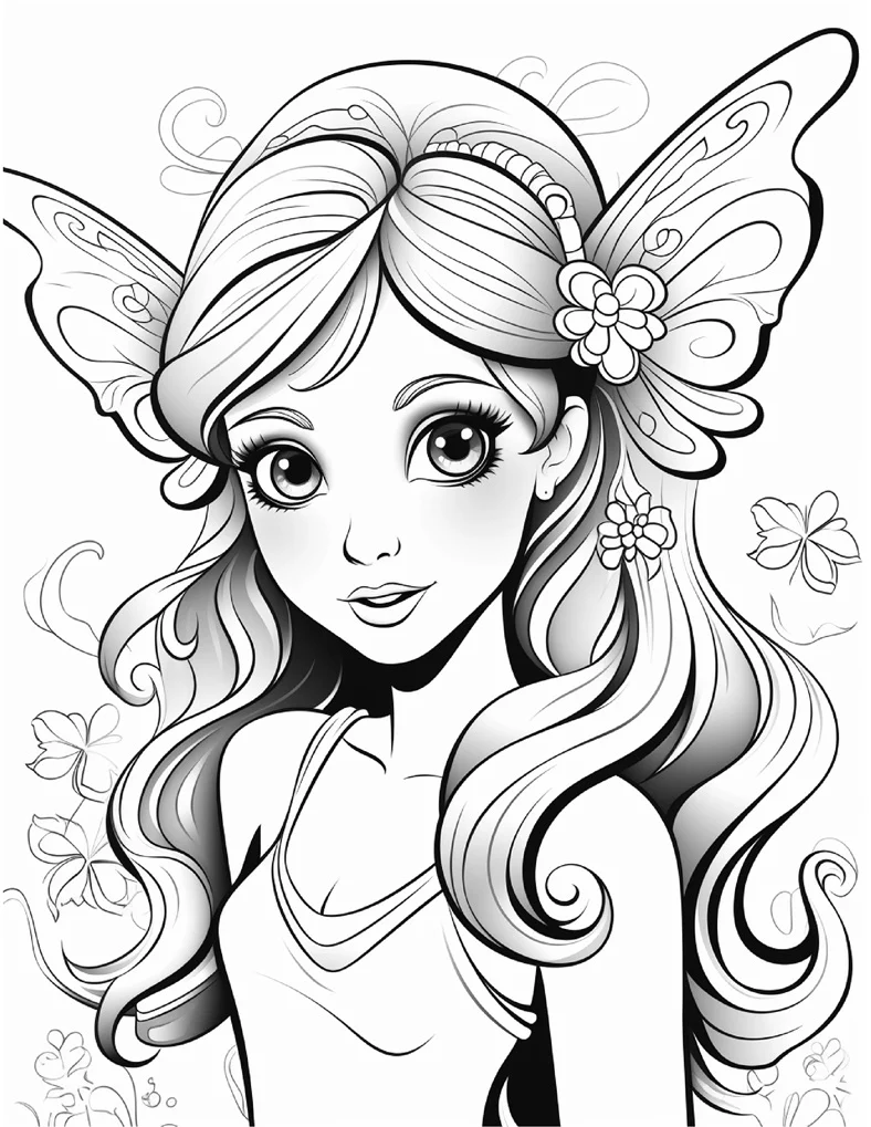 Desenhos de Fadas para colorir 87