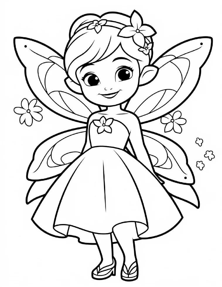 Desenhos de Fadas para colorir 9