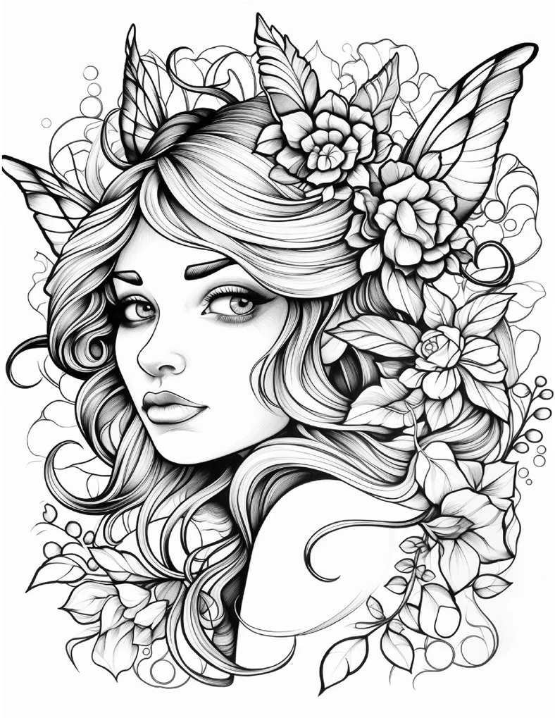 Desenhos de Fadas para colorir 90