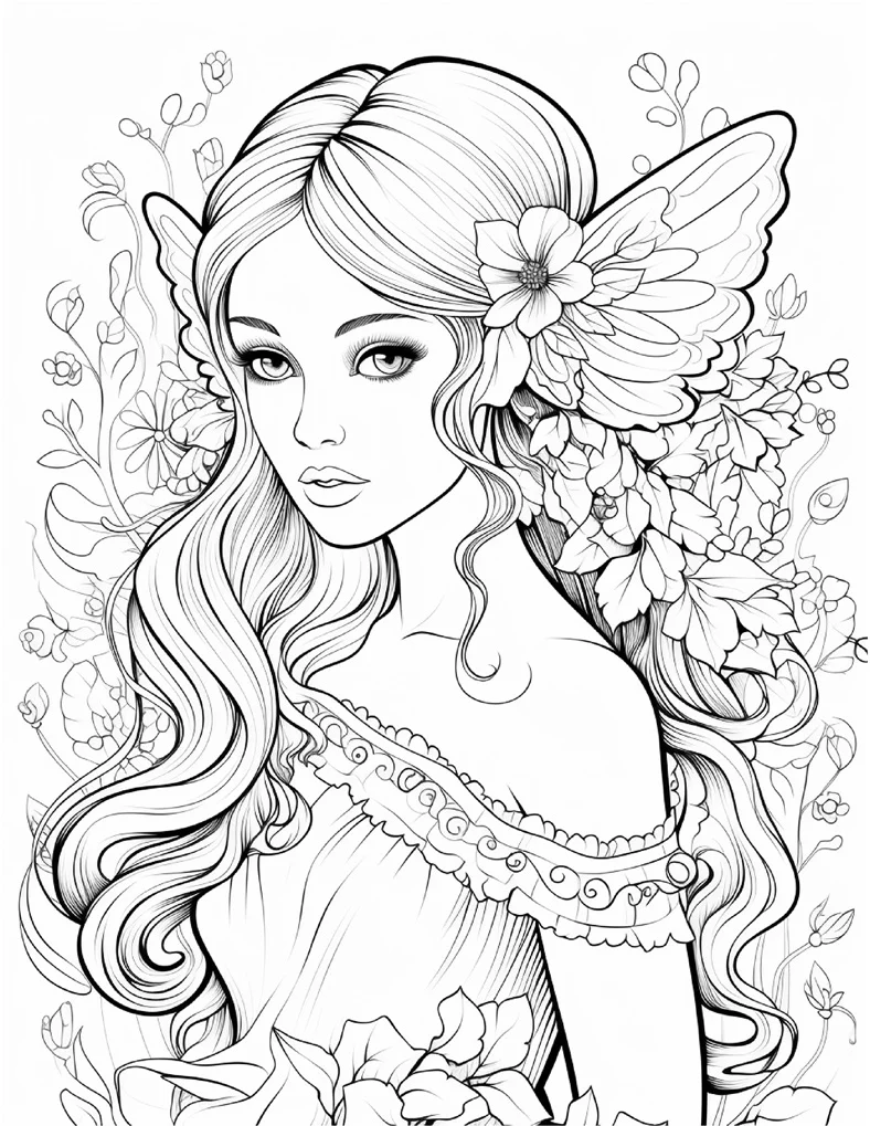 Desenhos de Fadas para colorir 91