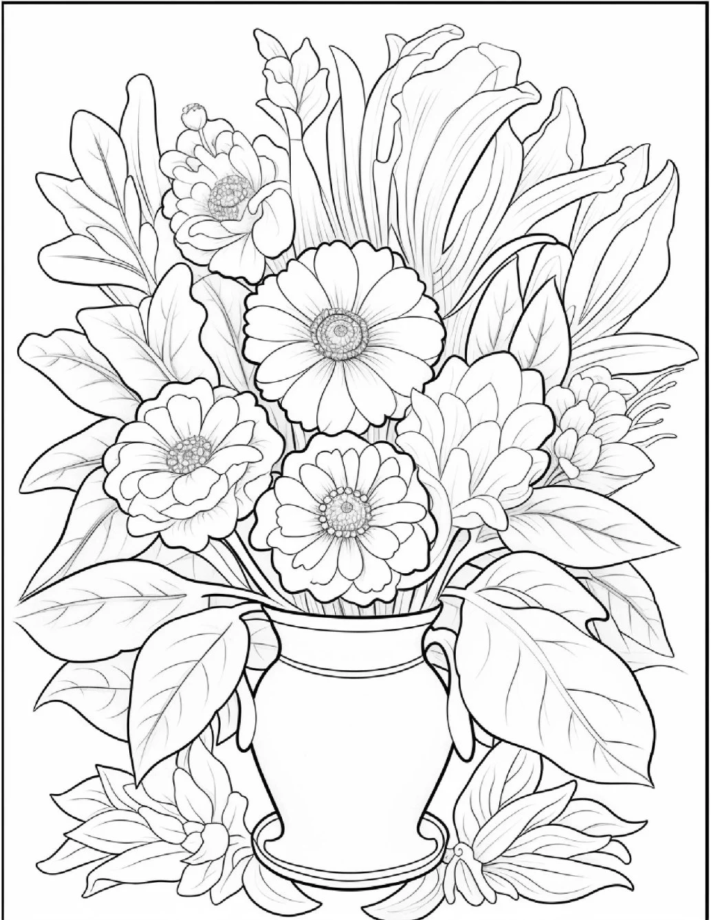 Desenhos de Flores Relaxantes para colorir 2
