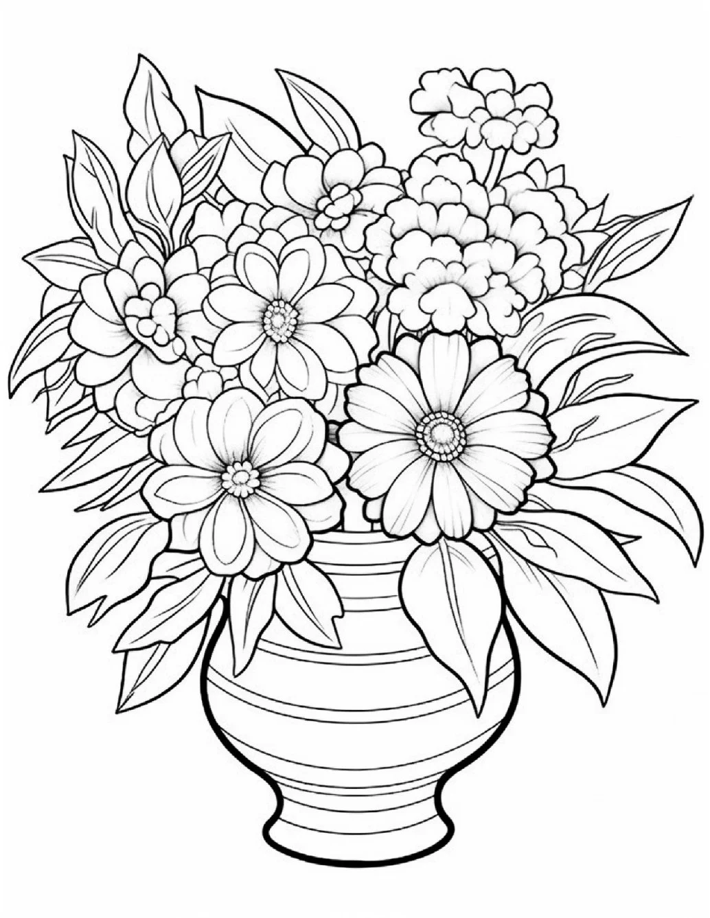 Desenhos de Flores Relaxantes para colorir 30