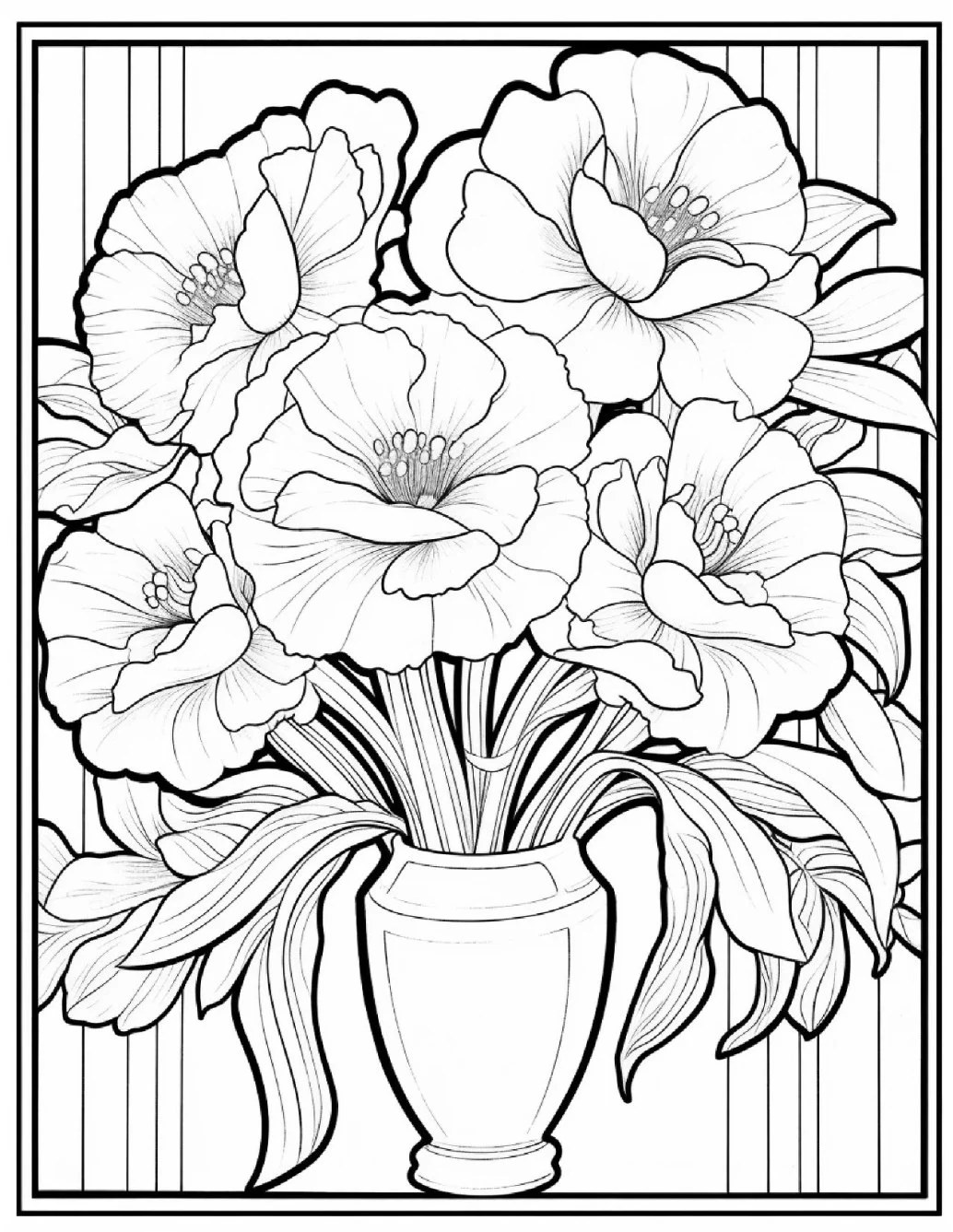 Desenhos de Flores Relaxantes para colorir 32