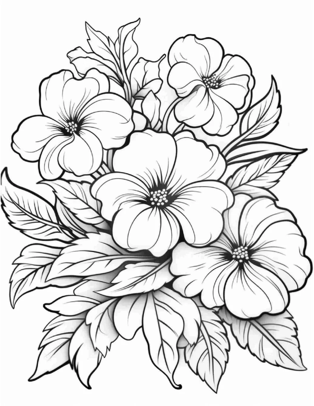 Desenhos de Flores Relaxantes para colorir 43
