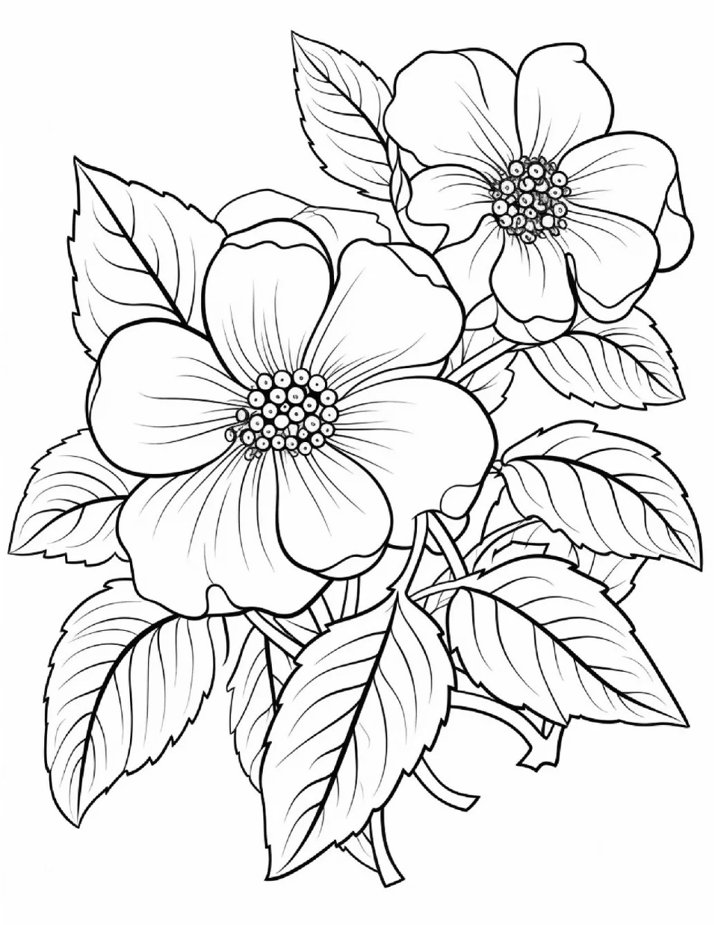 Desenhos de Flores Relaxantes para colorir 50