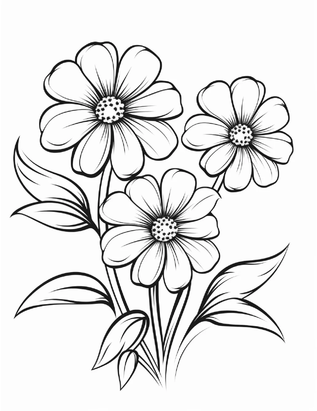 Desenhos de Flores Relaxantes para colorir 52