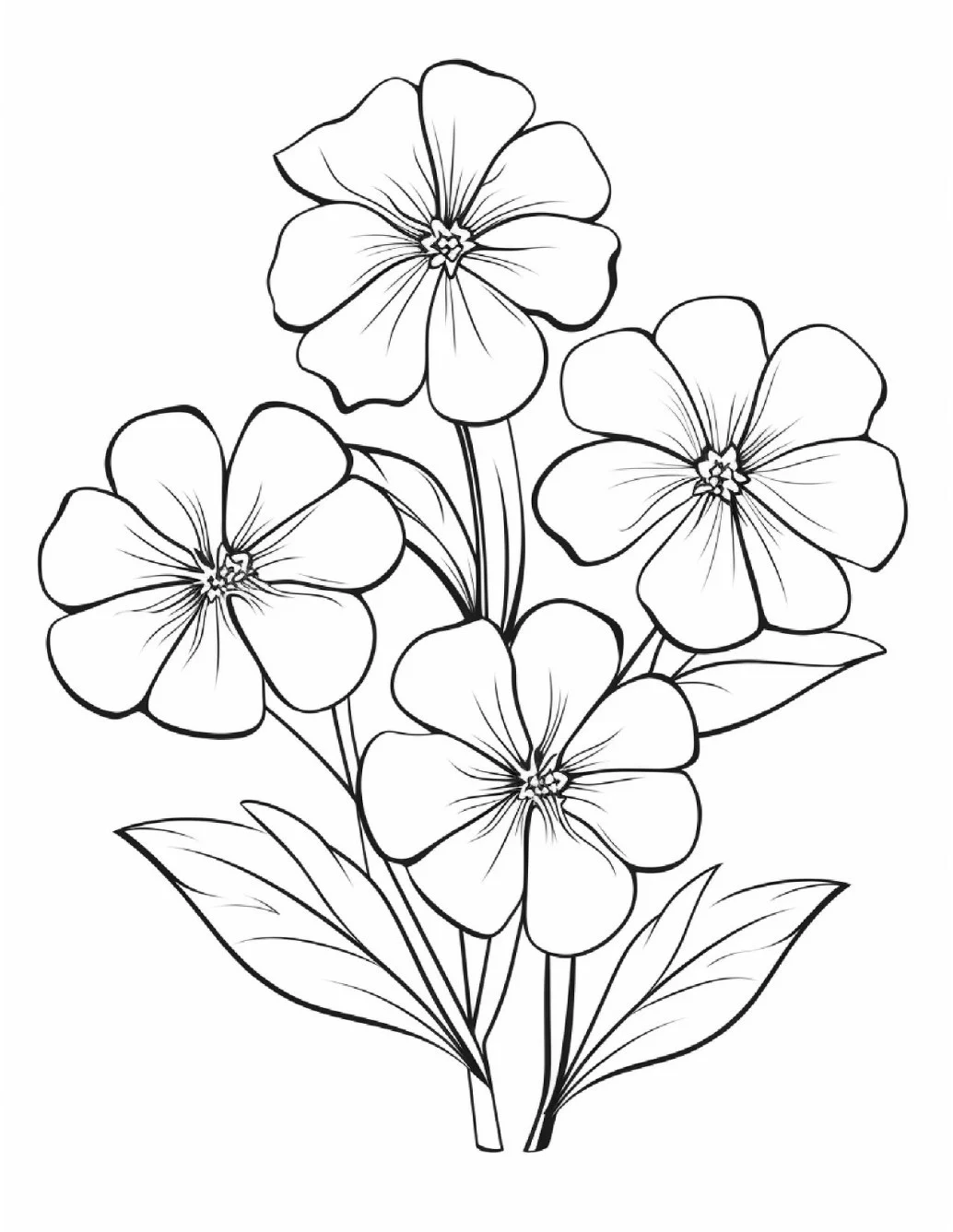 Desenhos de Flores Relaxantes para colorir 57