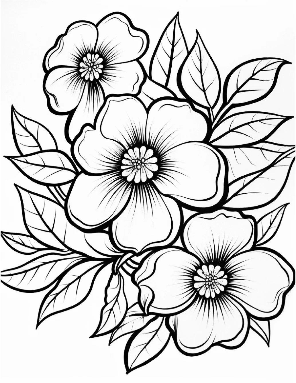 Desenhos de Flores Relaxantes para colorir 61