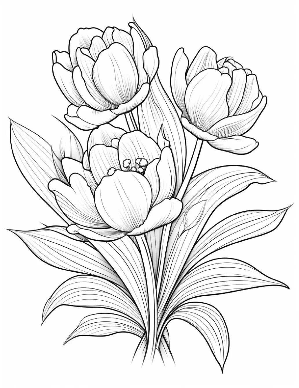 Desenhos de Flores Relaxantes para colorir 7