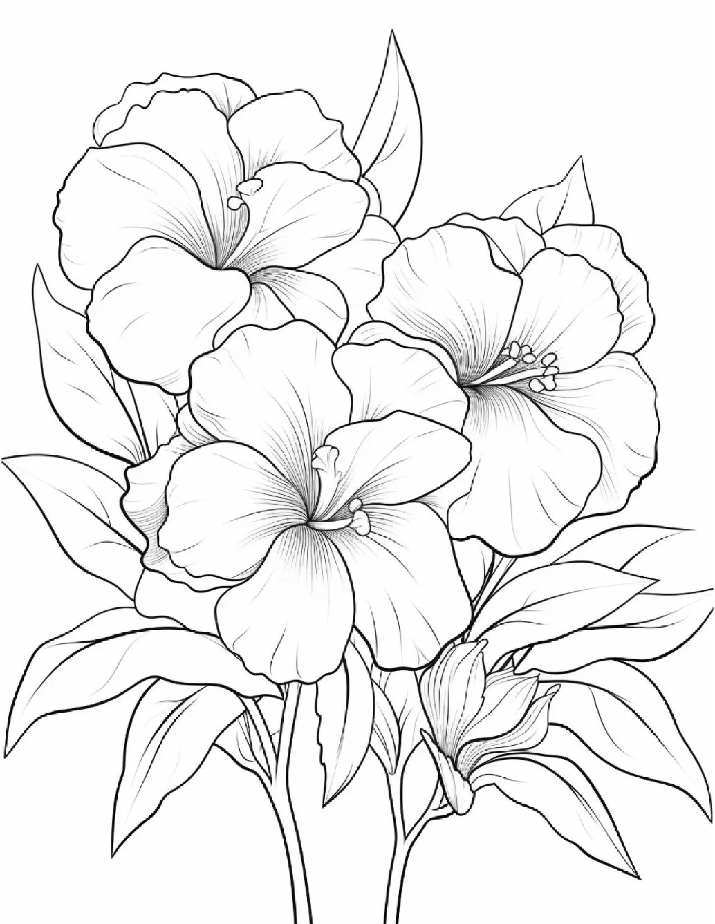 Desenhos de Flores Relaxantes para colorir 74
