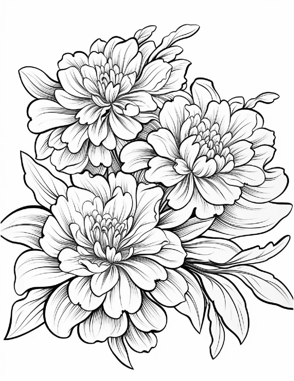Desenhos de Flores Relaxantes para colorir 80