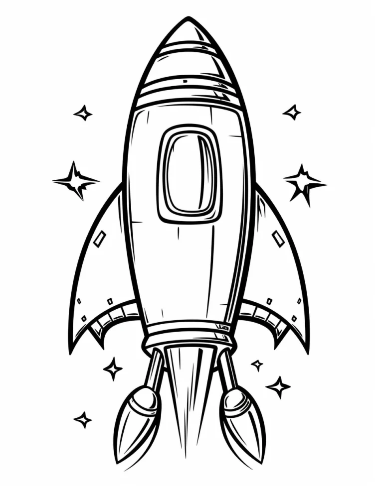 Desenhos de Foguetes para colorir 10