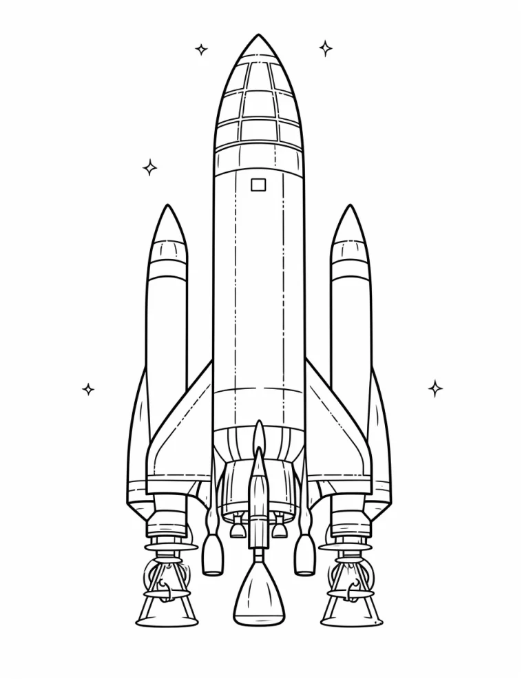 Desenhos de Foguetes para colorir 11