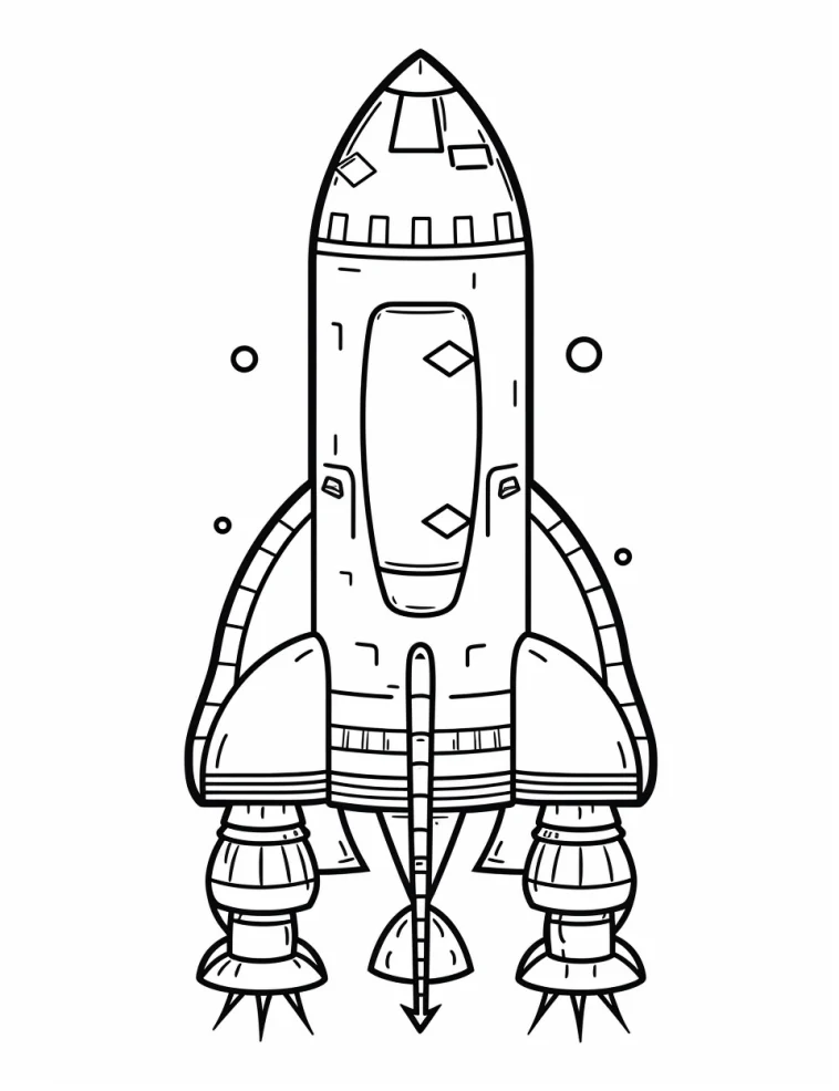 Desenhos de Foguetes para colorir 15