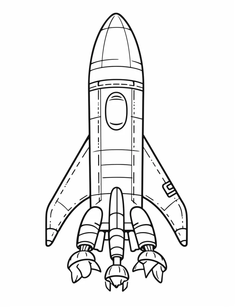 Desenhos de Foguetes para colorir 16