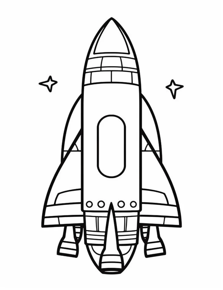 Desenhos de Foguetes para colorir 18