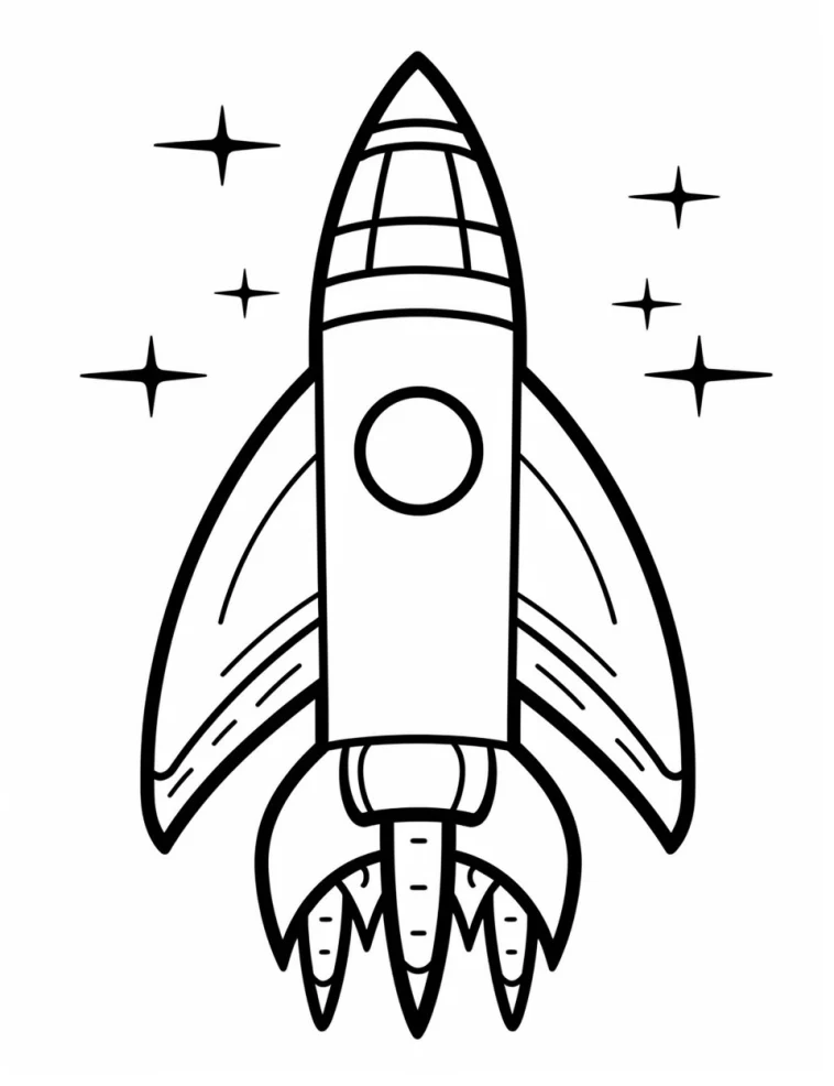 Desenhos de Foguetes para colorir 19