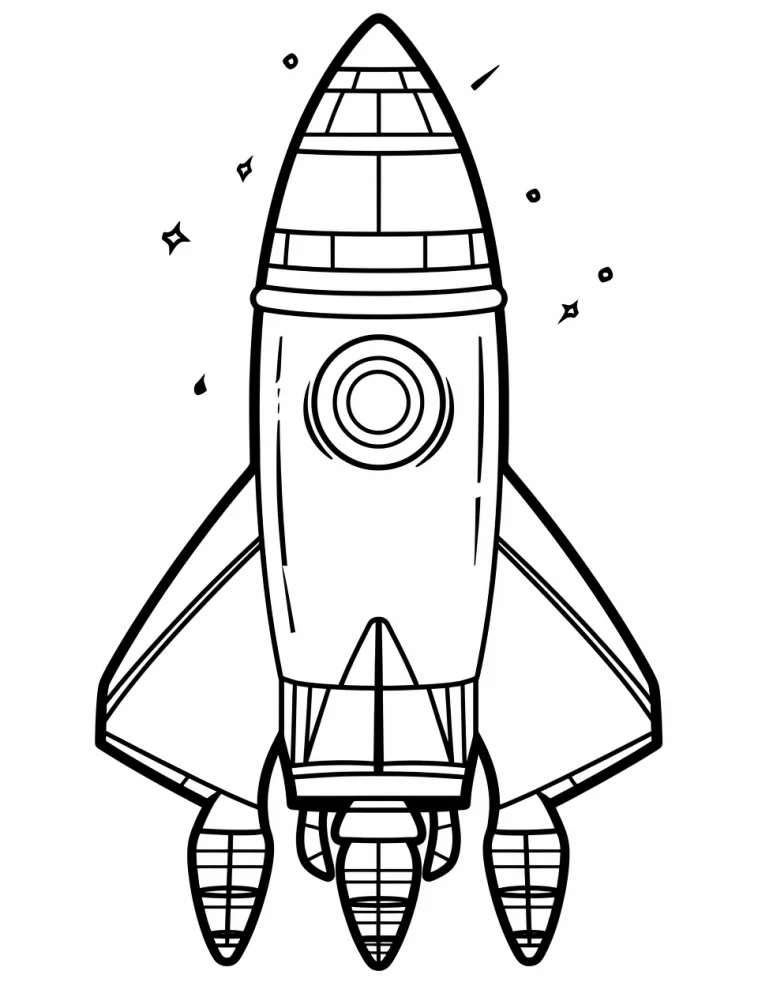 Desenhos de Foguetes para colorir 2