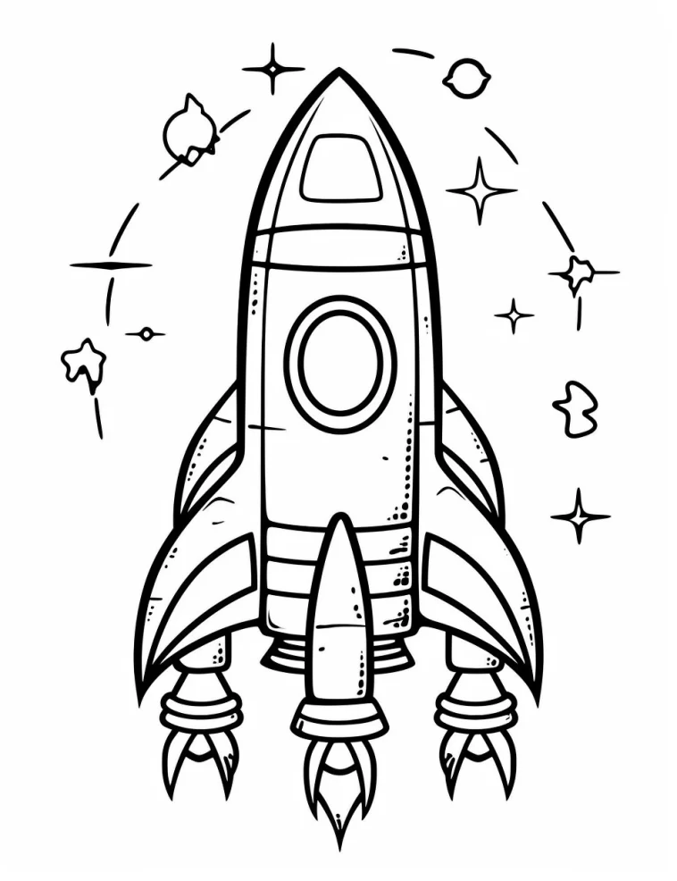 Desenhos de Foguetes para colorir 20