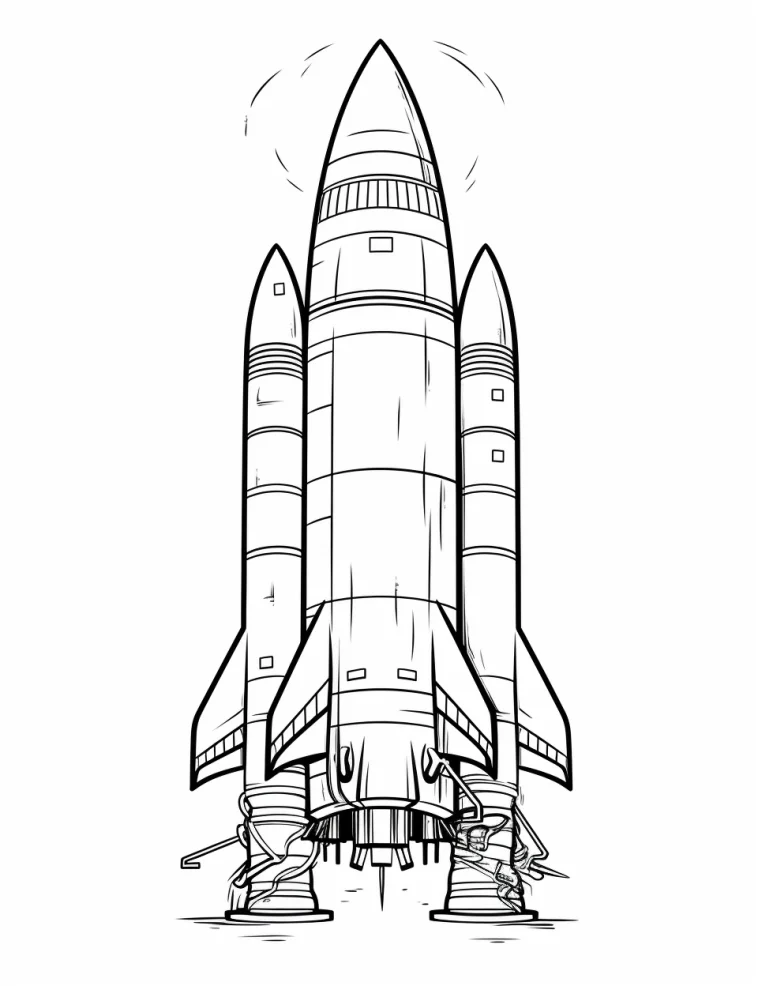 Desenhos de Foguetes para colorir 21