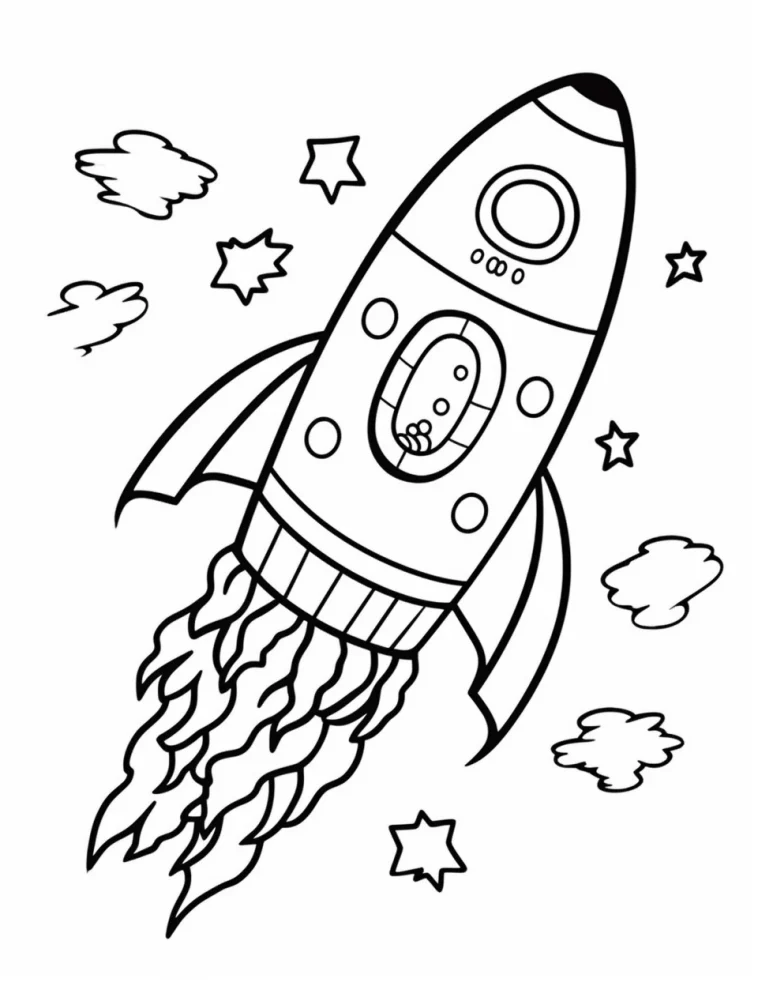 Desenhos de Foguetes para colorir 23
