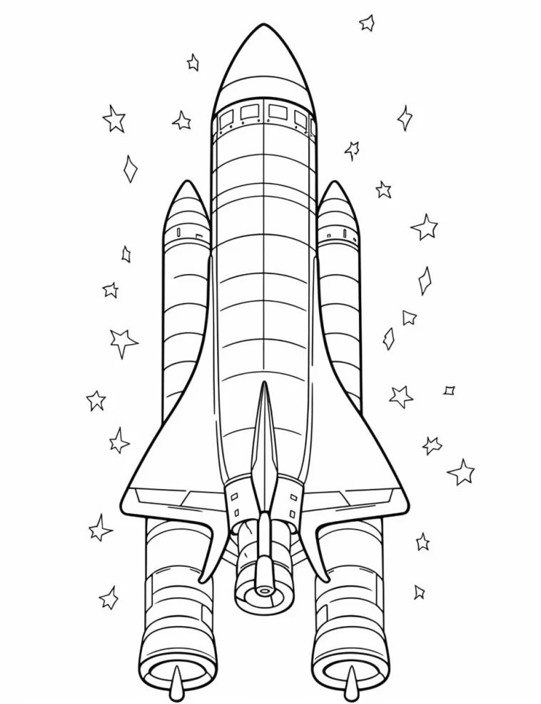 Desenhos de Foguetes para colorir 24