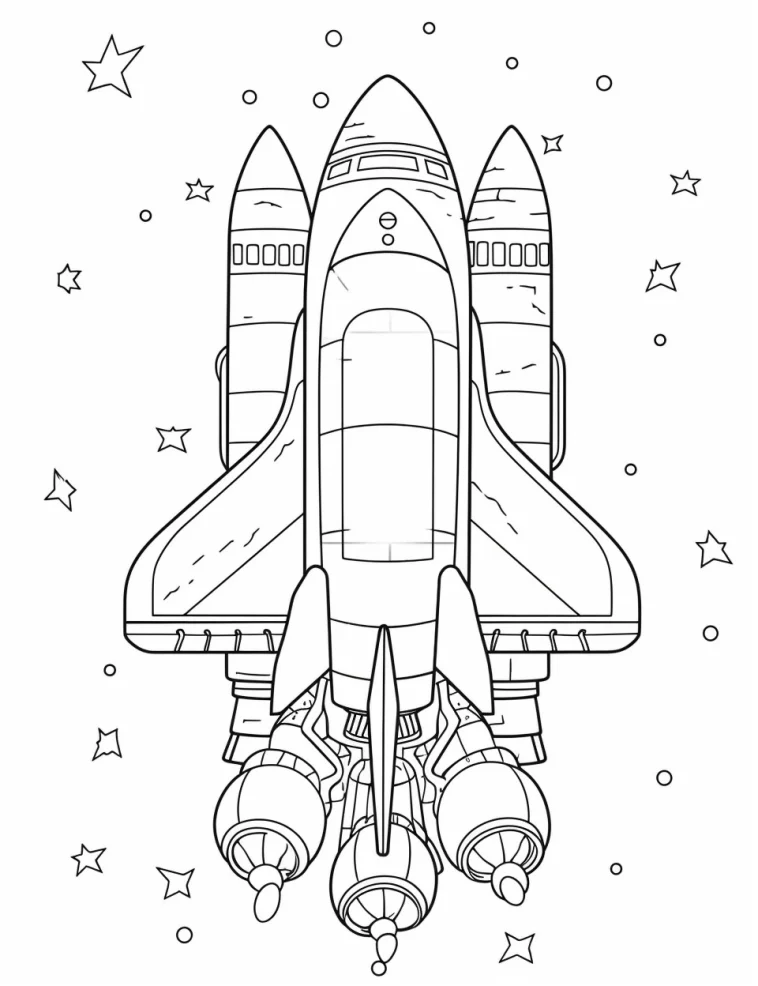 Desenhos de Foguetes para colorir 25