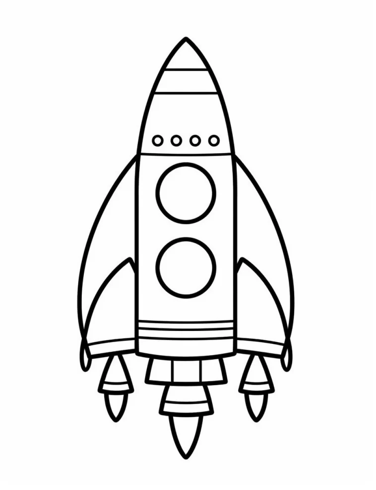 Desenhos de Foguetes para colorir 3