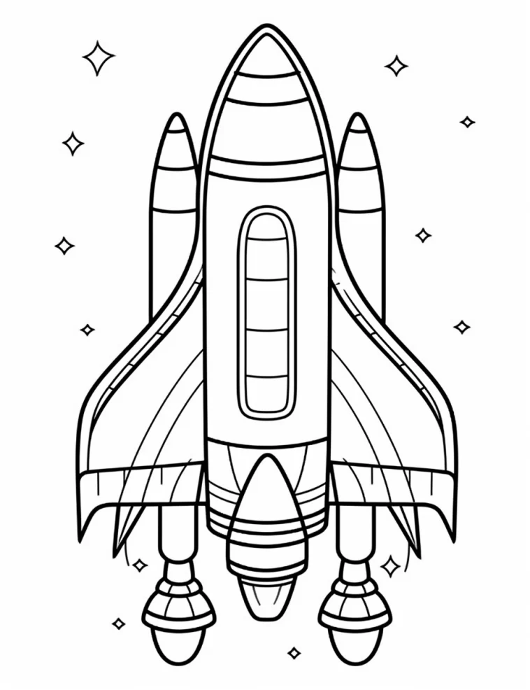 Desenhos de Foguetes para colorir 4