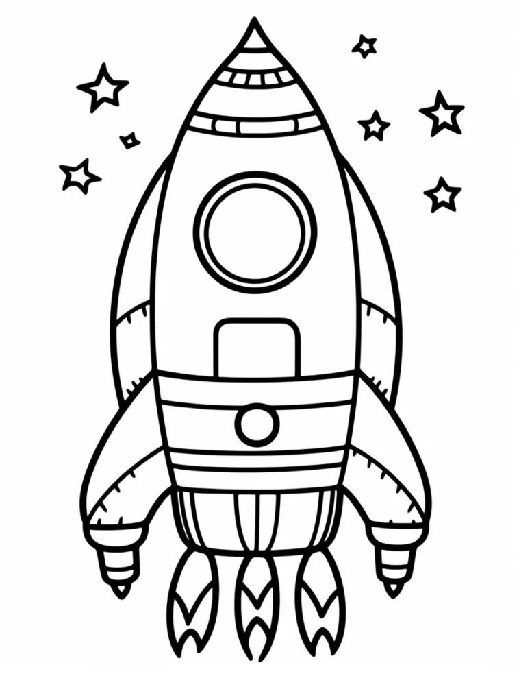 Desenhos de Foguetes para colorir 5