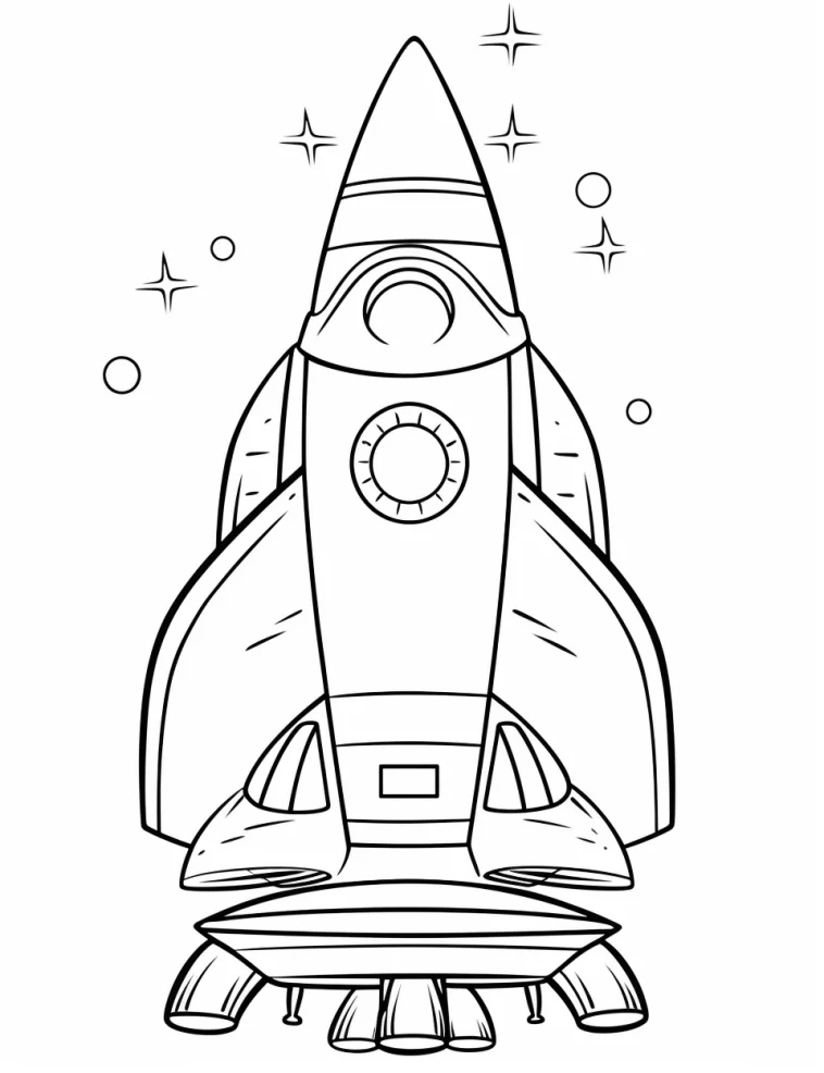 Desenhos de Foguetes para colorir 7