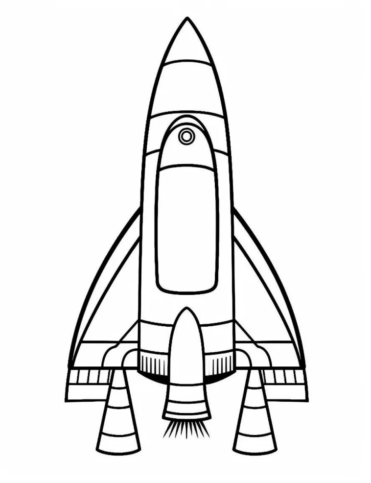 Desenhos de Foguetes para colorir 8