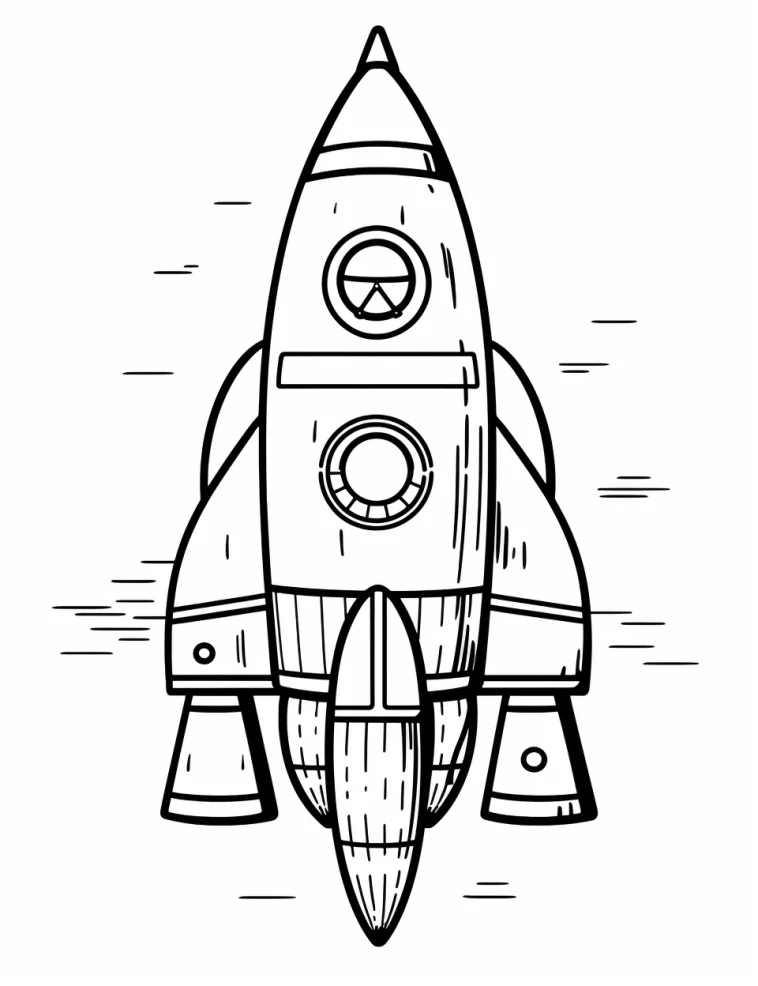Desenhos de Foguetes para colorir 9