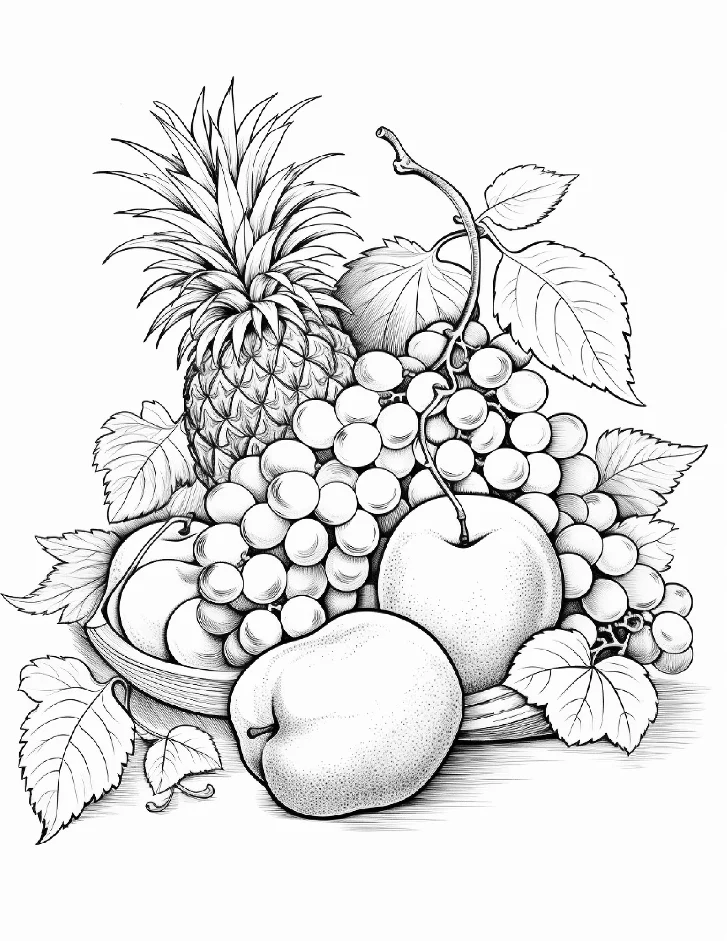 Desenhos de Frutas para colorir 10