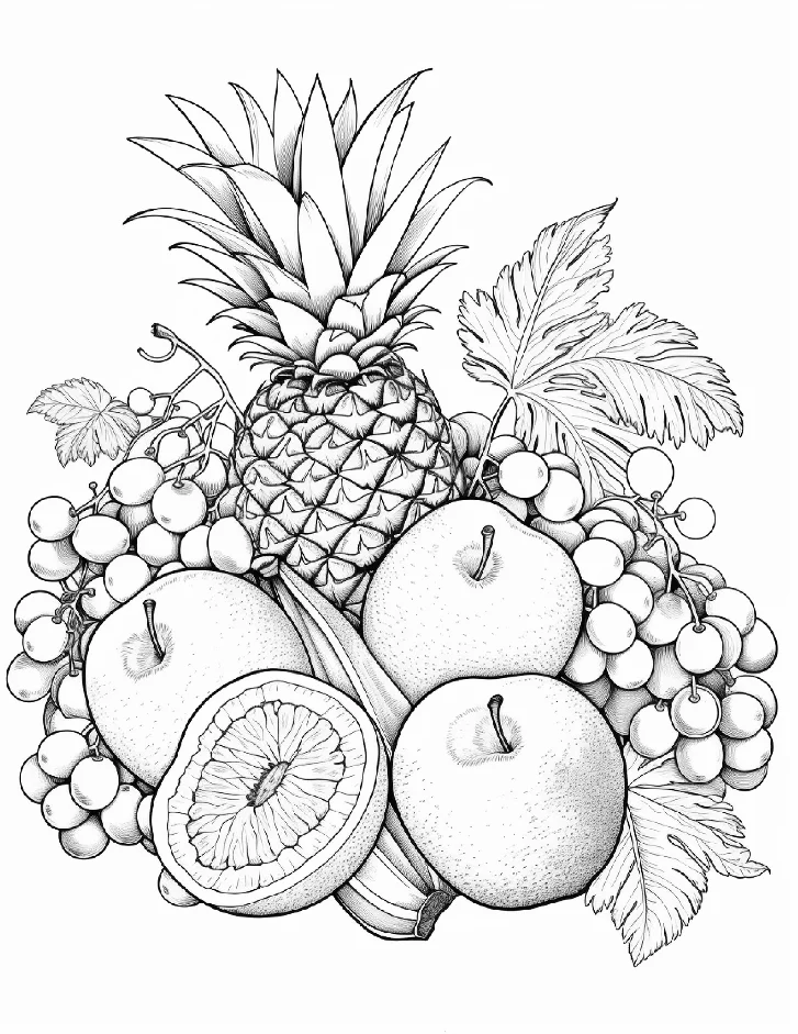 Desenhos de Frutas para colorir 11