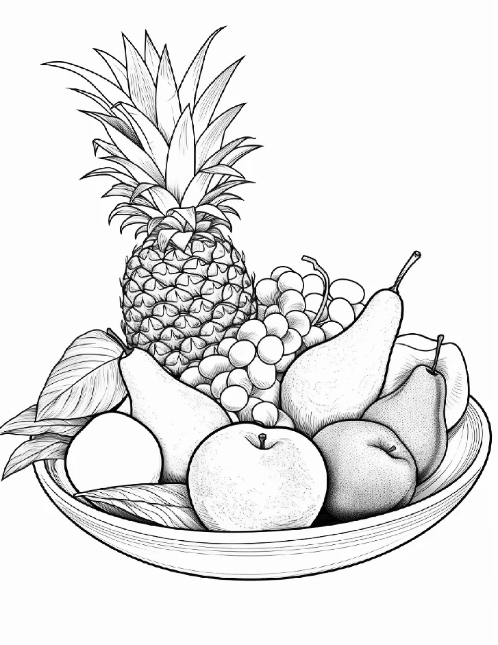 Desenhos de Frutas para colorir 12