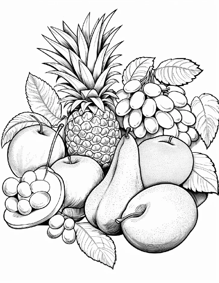 Desenhos de Frutas para colorir 14