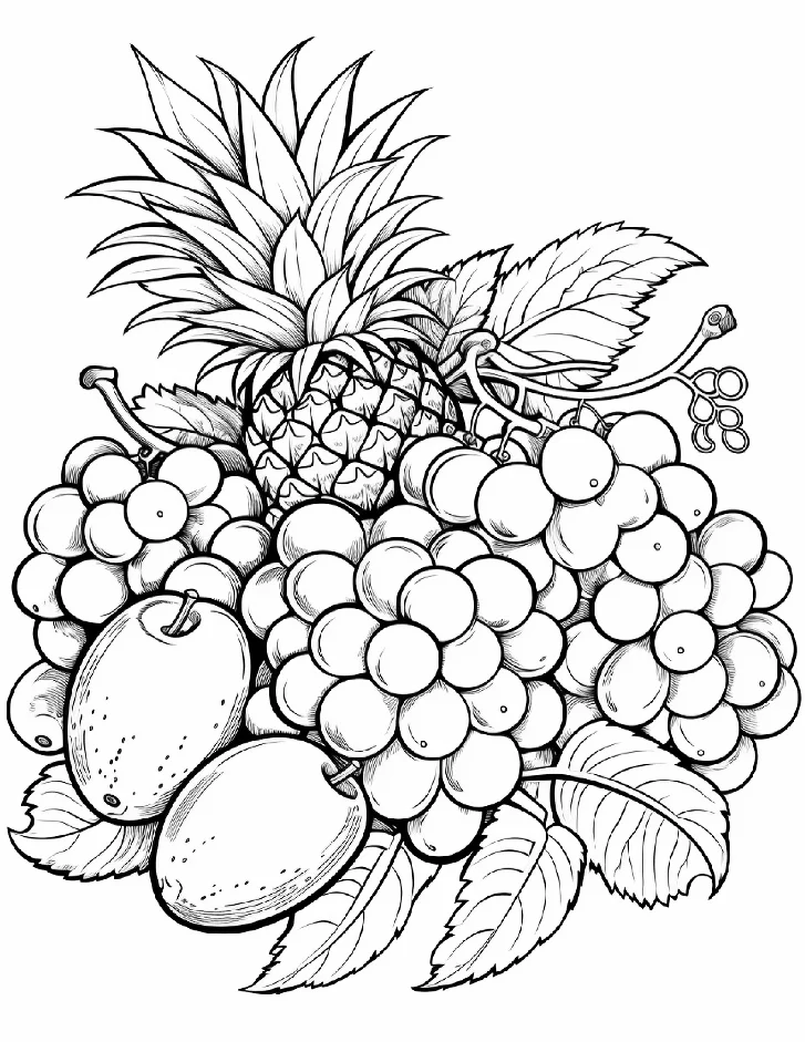 Desenhos de Frutas para colorir 15